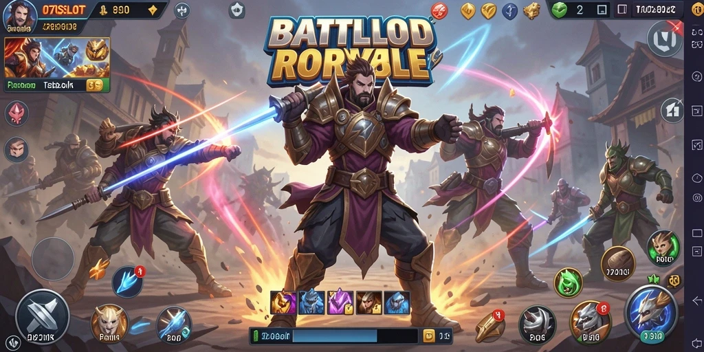 Tampilan menarik pertarungan Battle Royale di 070SLOT.