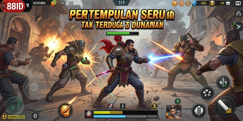 Screenshot menunjukkan gameplay seru dan mendebarkan dari 88ID.