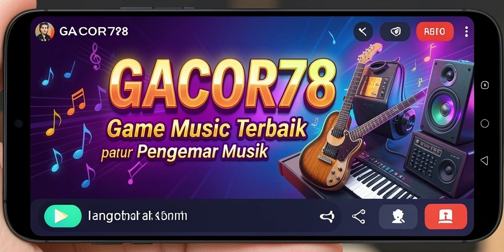Screenshot GACOR78 menunjukkan gameplay musik yang seru dan interaktif.