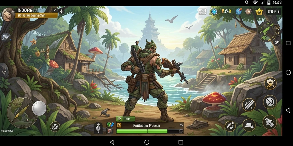 Tangkapan layar INDORP menampilkan gameplay yang mendebarkan di dunia terbuka.