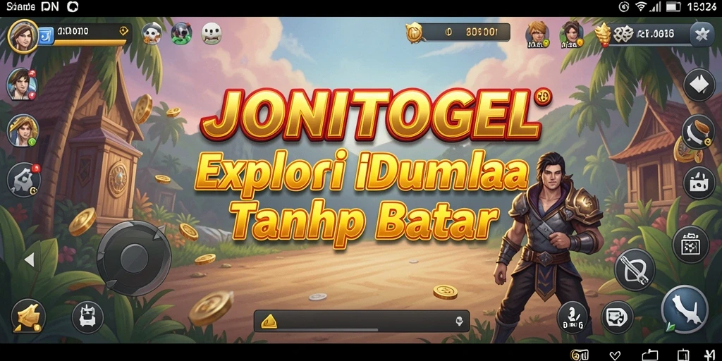 Tampilan utama gameplay <strong>JONITOGEL</strong> dengan lingkungan terbuka yang menakjubkan.
