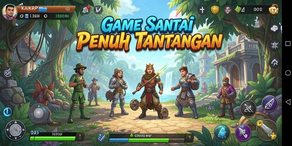 Screenshot gameplay KAKRP menampilkan tingkat keseruan yang tinggi.