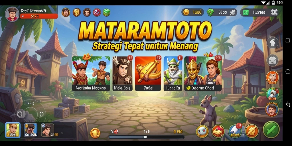 Tampilan gameplay <strong>MATARAMTOTO</strong> yang mendebarkan saat merancang strategi.