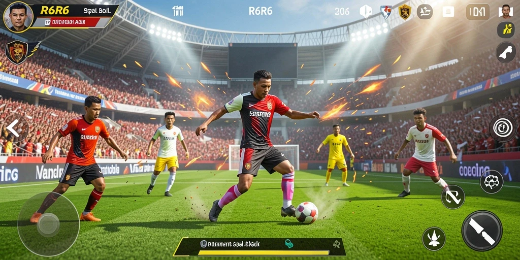 Gameplay R6R6 yang seru dan mendebarkan di lapangan.
