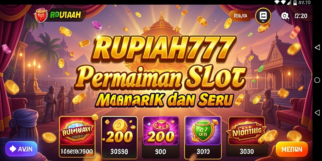 Screenshot gameplay RUPIAH777 dengan tema Slot yang menarik.