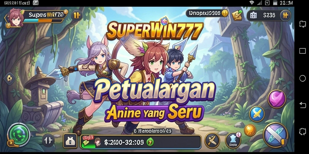 Gameplay seru di dunia anime dengan karakter unik.